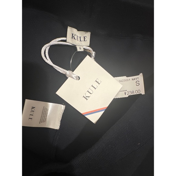 NWT Kule Nola knit sweat pant, navy, size small - Picture 4 of 14